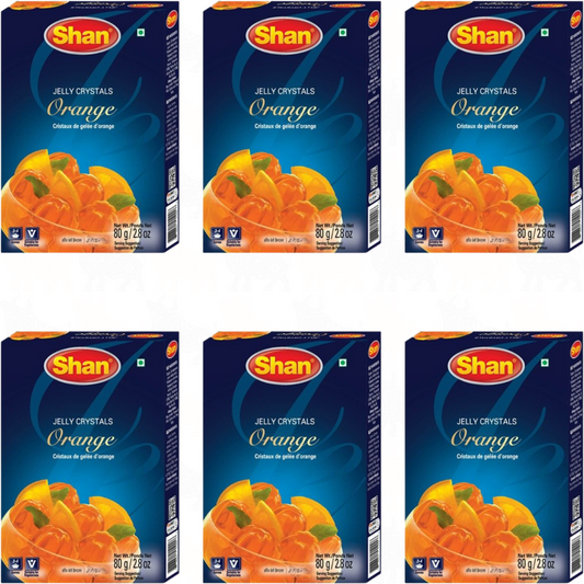 Shan Orange Jelly Crystals | 80g | 6 Pack