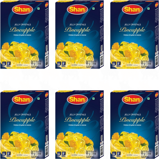 Shan Pineapple Jelly Crystals | 80g | 6 Pack