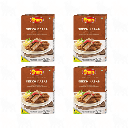 Shan Seekh Kabab | 50g | 4 Pack