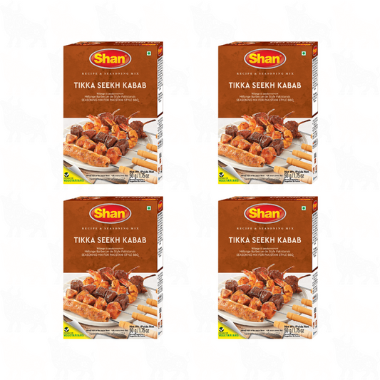 Shan Tikka Seekh Kabab | 50g | 4 Pack