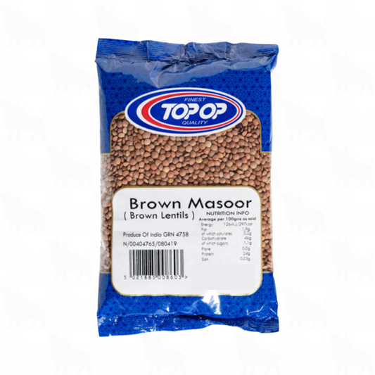 Top-Op Brown Masoor (Brown Lentils) | 1kg