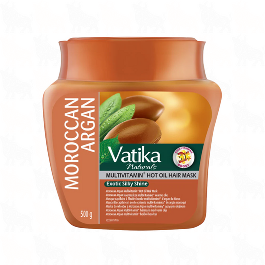 Vatika Naturals Moroccan Argan Multivitamin+ Hot Oil Hair Mask | 500g