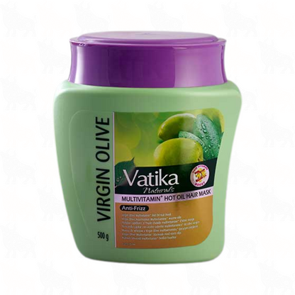 Vatika Naturals Virgin Olive Multivitamin+ Hot Oil Hair Mask | 500g