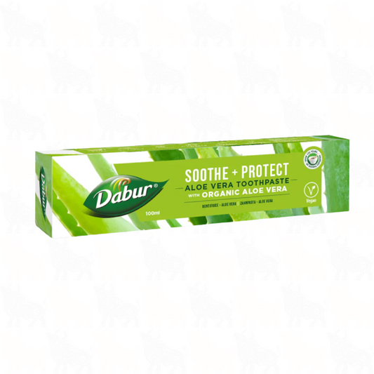 Dabur Soothe + Protect Aloe Vera Toothpaste with Organic Aloe Vera | 100ml