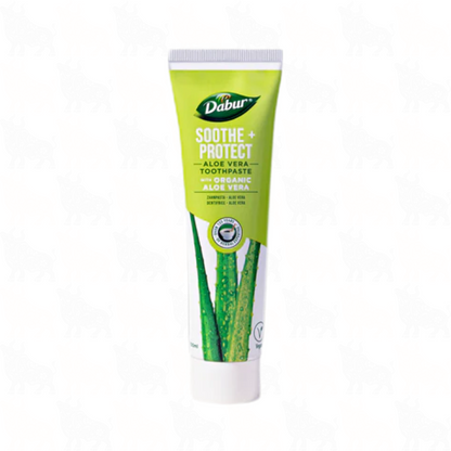 Dabur Soothe + Protect Aloe Vera Toothpaste with Organic Aloe Vera | 100ml