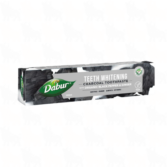 Dabur Teeth Whitening Charcoal Toothpaste with Organic Charcoal | 100ml