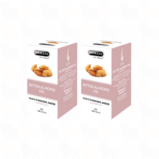 Hemani Bitter Almond Oil | 30ml | (Huile D'Amande Amere) | 2 Pack