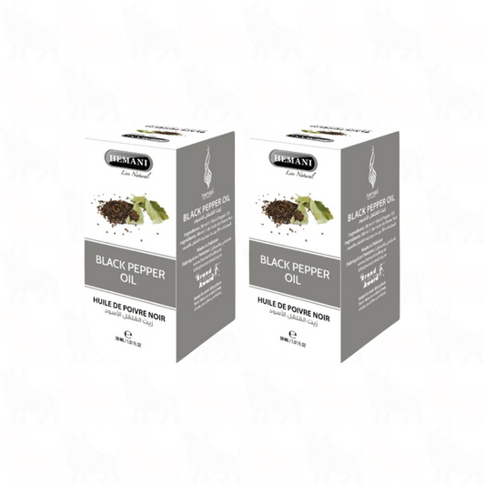 Hemani Black Pepper Oil | 30ml | (Huile De Poivre Noir) | 2 Pack