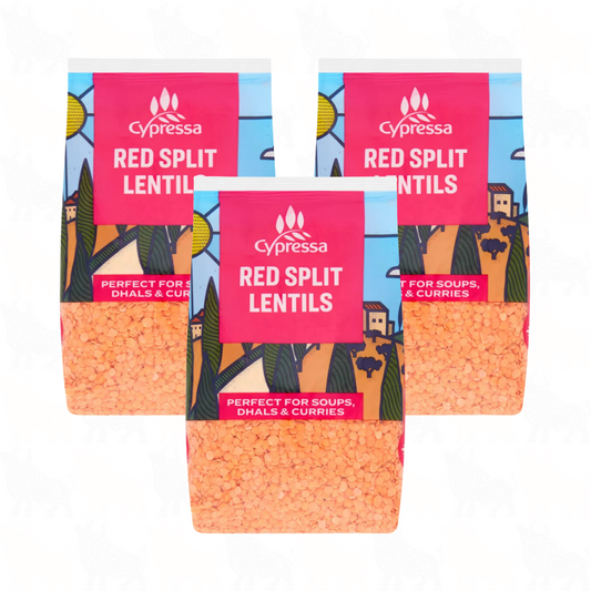 Cypressa Red Split Lentils | 1kg | 3 Pack