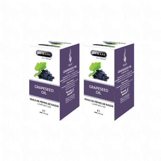 Hemani Grapeseed Oil | 30ml | (Huile De Pepins De Raisin) | 2 Pack