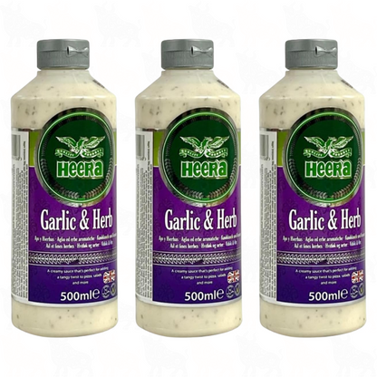 Heera Garlic & Herb Sauce | 500ml | 3 Pack
