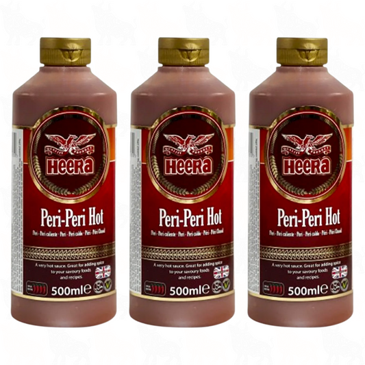 Heera Peri-Peri Hot Sauce | 500ml | 3 Pack
