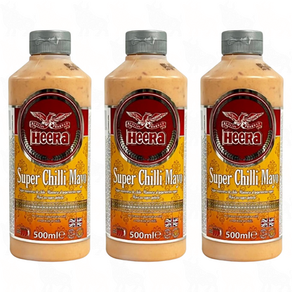 Heera Super Chilli Mayo | 500ml | 3 Pack