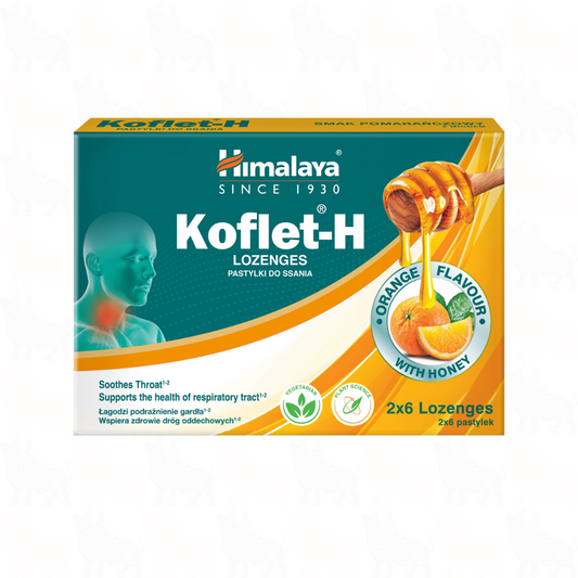 Himalaya Koflet-H Orange Flavour Lozenges | 2x6s