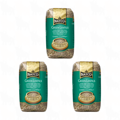 Natco Green Lentils | 500g | 3 Pack