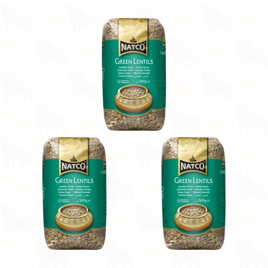 Natco Green Lentils | 500g | 3 Pack