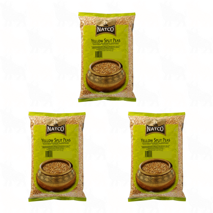 Natco Yellow Split Peas | 500g | 3 Pack