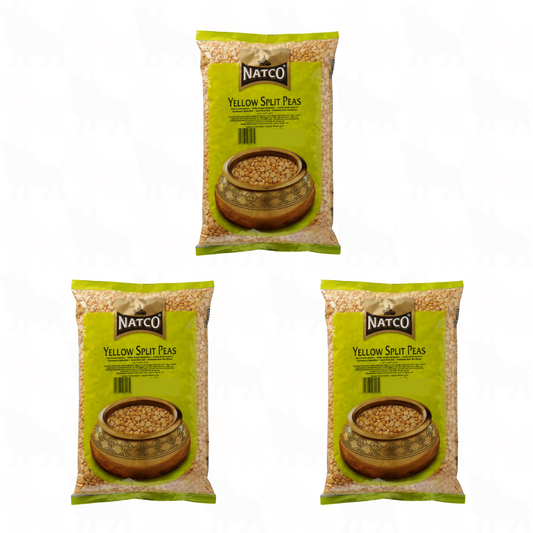 Natco Yellow Split Peas | 500g | 3 Pack