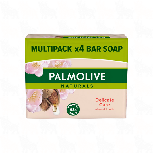 Palmolive Naturals Delicate Care (Almond & Milk) Bar Soap | 90g | 4 Pack