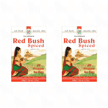 Palanquin Red Bush Spiced Tea | 40 Tea Bags | 2 Pack