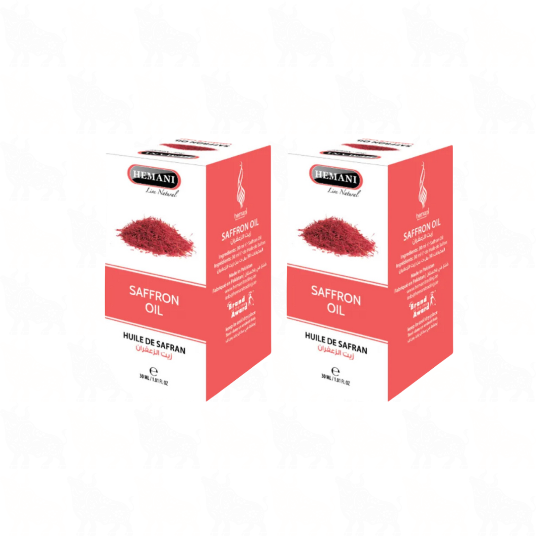 Hemani Saffron Oil | 30ml | (Huile De Safran) | 2 Pack