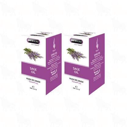 Hemani Sage Oil | 30ml | (Huile De Suage) | 2 Pack
