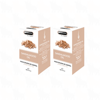 Hemani Sandalwood Oil | 30ml | (Huile De Bois De Santal) | 2 Pack