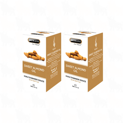 Hemani Sweet Almond Oil | 30ml | (Huile D'Amande Douce) | 2 Pack