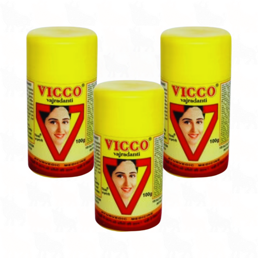 Vicco Vajradanti Tooth Powder | 100g | 3 Pack